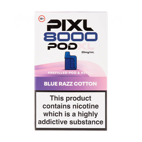 Blue Razz Cotton 8000 Pods