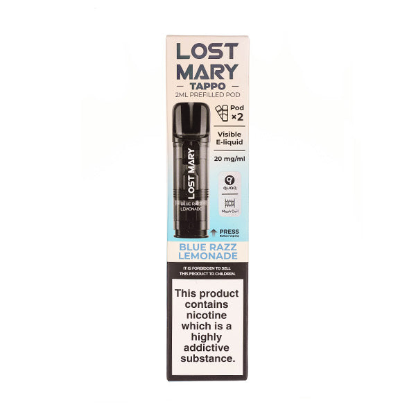 Blue Razz Lemonade Lost Mary Tappo Pods