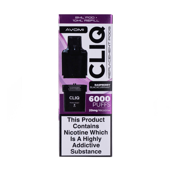 Raspberry Blackcurrant Cliq 6000 Pods