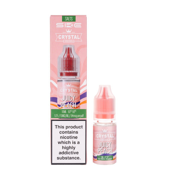 Crystal Juicy Peach 10ml Nic Salt E-Liquid
