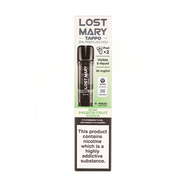 Kiwi Passion Fruit Guava Lost Mary Tappo Pods