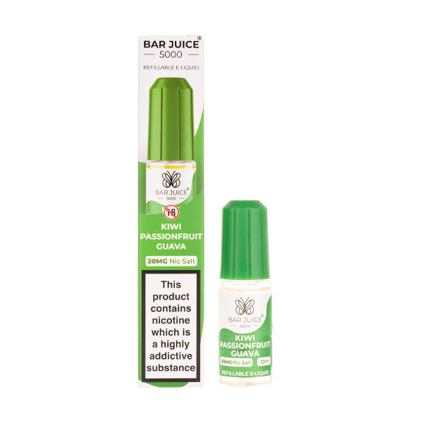 Kiwi Passionfruit Guava Bar Salts 10ml Nic Salt E-Liquid