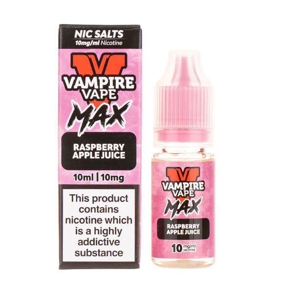 Max Raspberry Apple Juice Nic Salt 10ml E-liquid