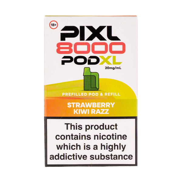Strawberry Kiwi Razz 8000 Pods