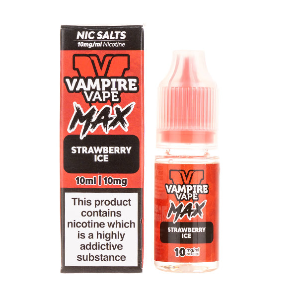 Max Strawberry Ice Nic Salt 10ml E-liquid