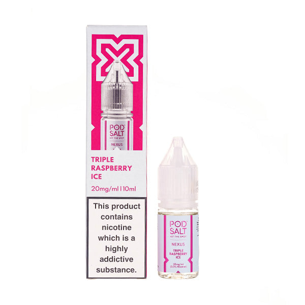 Nexus Triple Raspberry Ice 10ml Nic Salt E-liquid