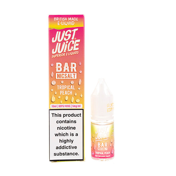 Tropical Peach Bar Salts Nic Salt 10ml E-liquid