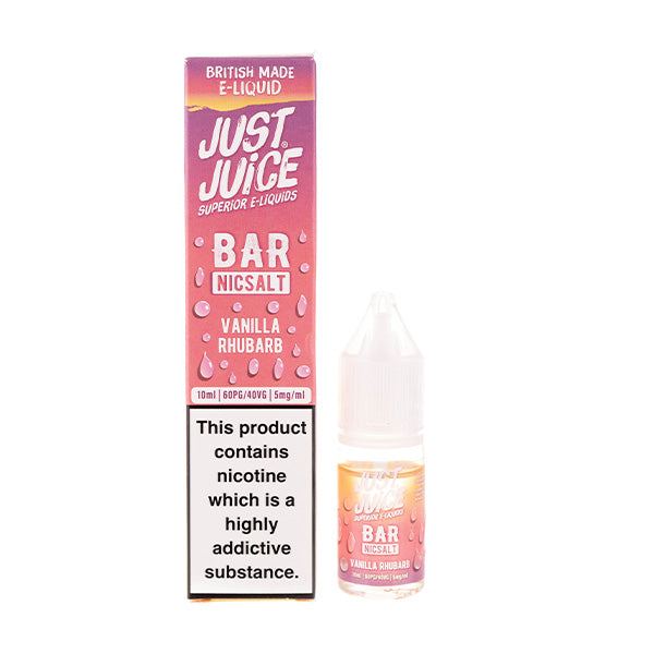 Vanilla Rhubarb Bar Salts Nic Salt 10ml E-liquid